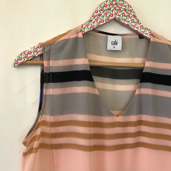 CAbi Underline Stripe blouse 3273 size medium - Picture 4 of 7